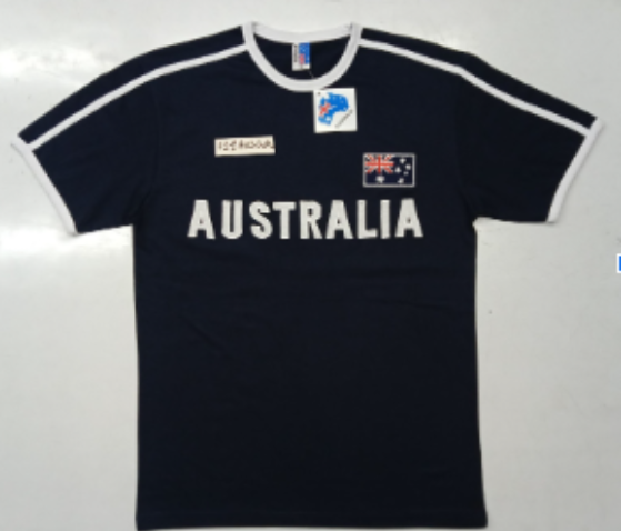 AUS APPLIQUE NVY/WHT TSHIRT