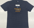 AUS MAP ROO EMBROIDERY NAVY TSHIRTS