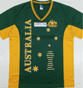 AUS V-NECK SPORT JERSEY GRN/GLD