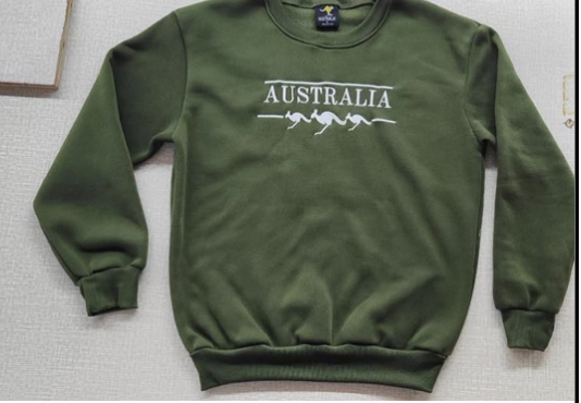 CREW NECK EMB AUS