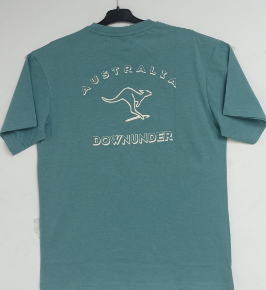 DOUBLE PRINT MINT GREEN TSHIRT